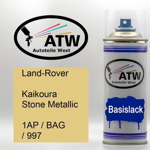 Land-Rover, Kaikoura Stone Metallic, 1AP / BAG / 997: 400ml Sprühdose, von ATW Autoteile West.